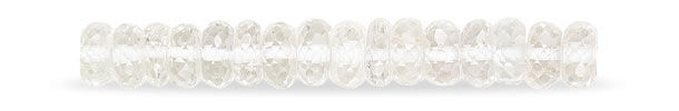 White topaz gemstone beads